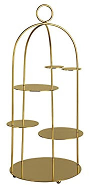 Kuchenständer, Kuchenständer mit Metallgriffen, mehrschichtiger Desserttisch, Metall-Cupcake-Ausstellungsstand, Nachmittagstee, Gebäck, Obst-Serviertablett, Kuchenteller, Süßigkeiten-Cupcake-Dessert-