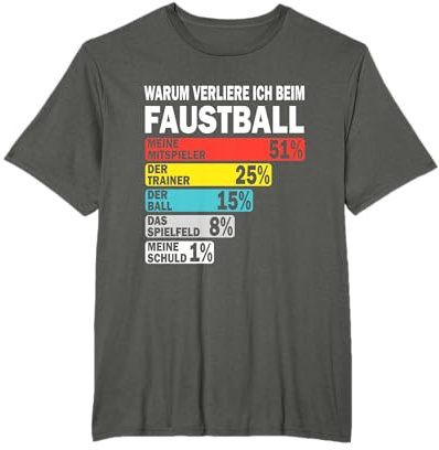 Retro Faustball Motiv Ausrede Verlierer Training Faustball T-Shirt
