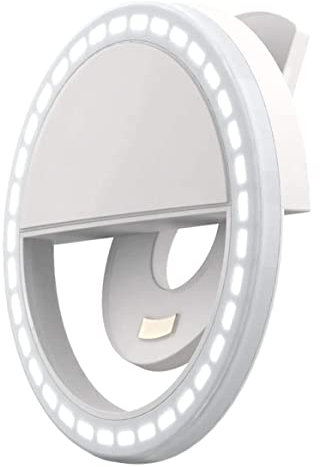 XJKLBYQ Selfie Ring Light LED Circle Light con Supporto per Telefono Regolabile per Laptop per Cellulare Photografia Bianca e Anello Selfie