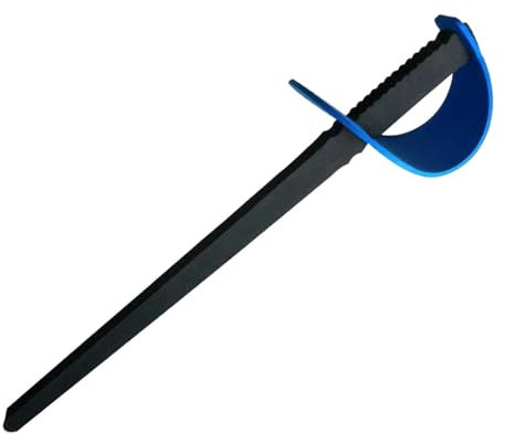 Baoblaze Schaumstoff-Fechtschwert, Trainingsschwert, Sparring, Foto-Requisite, Trainingshilfe, Praxis für Kinder, Junge Fechter, Cosplay, Piratenpartys, Blau
