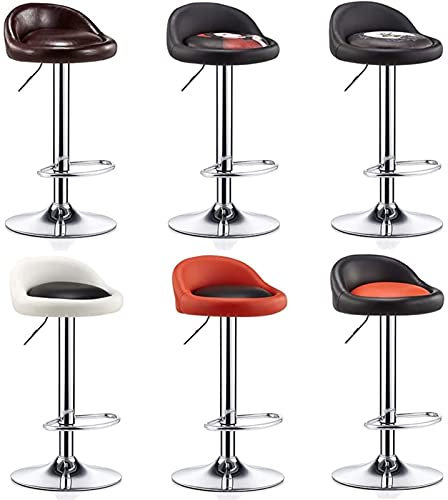 Barhocker, verstellbare Barhocker, moderne Barhocker aus Metall im Industriedesign, 2er-Set, Drehhocker für drinnen und draußen, Thekenhöhe, Küchenhocker, Barstühle mit Fußstütze, Kneipensitz, Theken