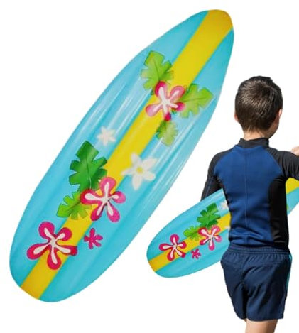 Aufblasbares Surfbrett – Pool Bodyboard, PVC schwimmendes Surfbrett | Bodyboard aufblasbarer Griff Pool Blow Up Surfboard Surfboard verfügt über leichte aufblasbare kompakte Reisepumpe inklusive