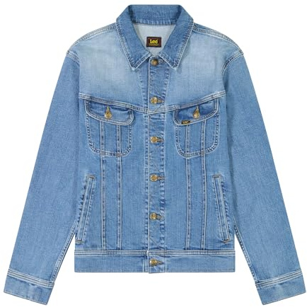 Lee Herren Legendary Classic Rider Jacke Jeansjacka, Sliten indigo, M