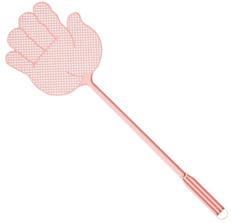 Tapete de moscas para interiores - Flyswatter | Matamoscas | Matamoscas gigante | Matamoscas de PP resistente | Matamoscas multifuncional de mano larga para aula