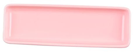 VICASKY Vassoio Per Sushi in Ceramica Rosa Piatto Portata Per Snack e Alimenti Uso Casa e Ristorante Stoviglie e Servire Cibo