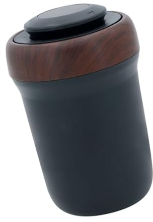 MALUGOGO Auto-Aschenbecher, Auto-Aschenbecher für Auto, wiederaufladbar, per USB, abnehmbar, leicht zu reinigen, ABS, Edelstahl, Keramik, Büro, Zuhause