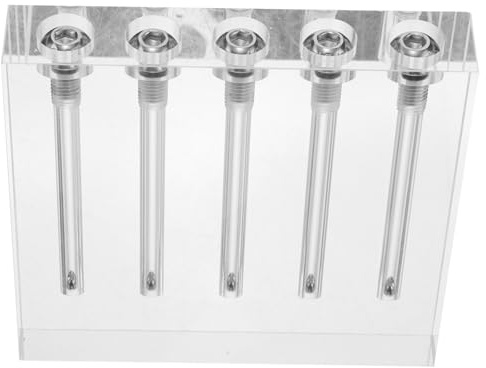 FOYTOKI Ölprüfgerät mit 5 Loch Design aus Acryl für Schnelle Viskositätsmessung von Motor und Hydrauliköl im Werkstattgebrauch