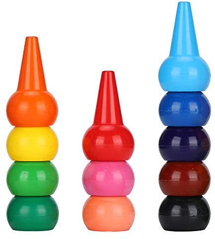 Tbest Finger Paint Crayons, Safe Non-Toxic Paraffin Set