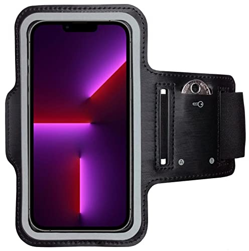 CoverKingz Sportarmband für iPhone 15 Plus/15 Pro Max/14 Plus/14 Pro Max/13 Pro Max - Handy Armband Schwarz