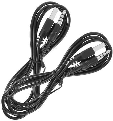 ETHZZLE 2pcs Usb to Audio Adapter Charger Cable for Headphones Earphones Microphone Charging Cord for and Other Devices