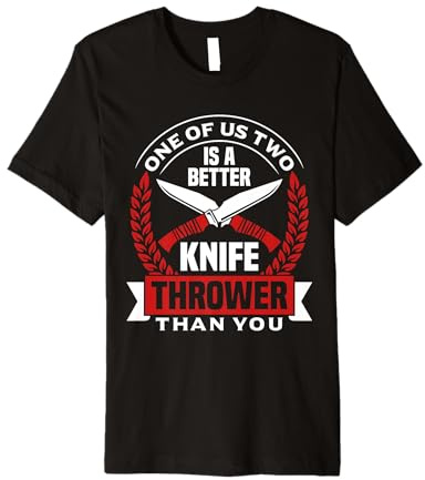 Knife Throwing Tournament Best Knife Thrower Knife Lover Premium Tri-blend T-Shirt