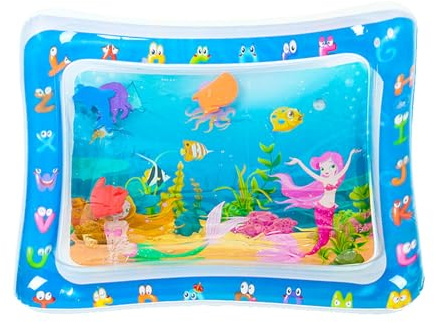 Tapis sensoriel de Jeu d'eau pour Chat, Tapis Gonflable épaissi pour Chat et Chien, Coussin de capteur Liquide, avec Poissons, thème de, Jouet, Sensation et Confort