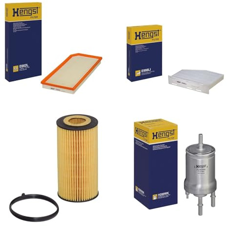 Hengst Filter-Paket | E662L (LX1262)+E998LI (LAK181)+HU719/6X+H280WK passend für 2.0 Tfsi Golf 5 A3 8P Octavia 1Z Leon