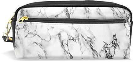 Federmäppchen / Schminktasche / Geldbörse, großes Fassungsvermögen, Marmor-Optik, für Schüler / Studenten color1