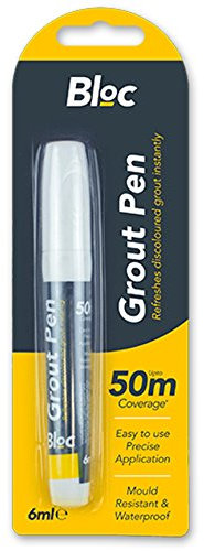 White Grout Refresher Pen for Whitening Discoloured Worn Dirty Tile Grouting