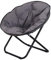 Outsunny Campingstuhl Faltbar Campingsessel mit Lehne, Klappstuhl bis 120kg, gepolstert Moonchair Extra Breit, Faltsessel Outdoor Stuhl für Garten, Balkon, Camping, Grau