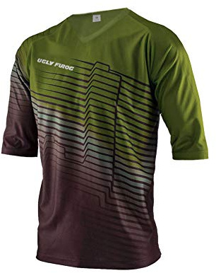 UGLY FROG MTB Downhill Trikot Kompressionsshirt Herren Kurzarm Fitness T-Shirt Freizeit Männer Laufshirt Printed und Klassisch Top Funktionswäsche