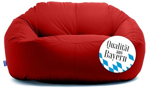 Bruni Lounge Sitzsack-Sofa in Rot – Indoor und Outdoor XXL Sitzsack-Lounge, Couch für 1-2 Personen