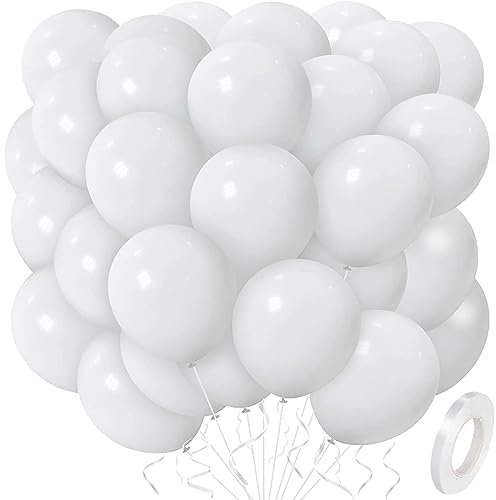 BELSVOR 50 Pièces Ballons, Ballon Anniversaire, 50PCS , pour Décorations Anniversaire/Mariage/Fête/Noël, 12 Pouce ballon Latex