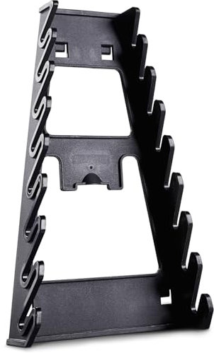 Raaco Support à Clés à Molette Clip 11, pour Panneau Mural Perforé & Organisation du Garage - 23.7 x 14.5 cm, Espace pour 8 Clés, Accessoires de Rangement Atelier, Durable pour Mur de Garage