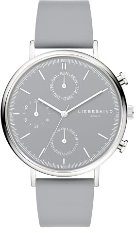 Liebeskind Berlin Damenuhr – Runde Multifunktionsuhr 38 mm – Edelstahl- oder Lederarmband – 5 ATM wasserdicht Elegantes Design