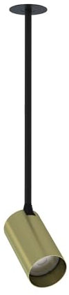 Deckenstrahler Messing Metall H: 34-39 cm Unterputz Lochdurchmesser: 35 mm GU10 verstellbar Modern Deckenleuchte Spot Wohnzimmer Flur