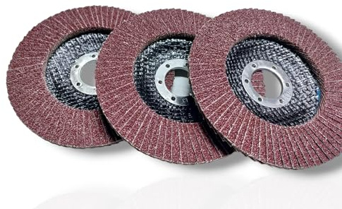 Terryshop74® 3 Dischi Abrasivi Lamellari Grana P40 Ø115 mm per Smerigliatrice Angolare – Disco 115x22 mm per Ferro, Legno e Marmo