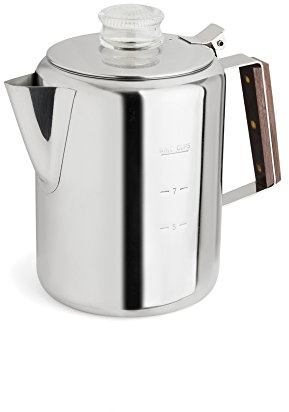Fox Run Rapid Brew Stainless Steel Stovetop Coffee Percolator, 9 Cup