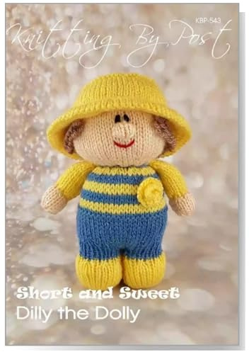 Knitting by Post Knitting Pattern Leaflet for Short and Sweet Dilly the Dolly from Doll Soft Toy A5 Leaflet