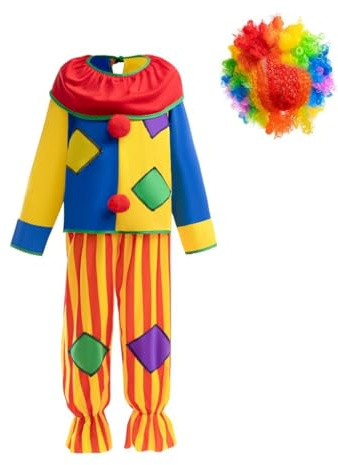 Lito Angels Déguisement Clown de Cirque Enfant, 5-6 ans