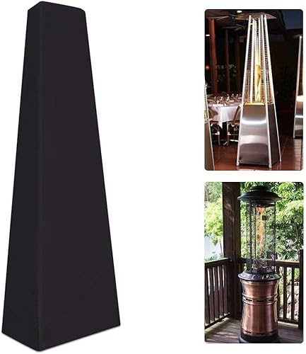 87-Inch Heavy Duty Waterproof Patio Heater Cover for Pyramid/Triangle Tall Outdoor Heaters, Weatherproof Protection for Garden, Deck, and Backyard Use