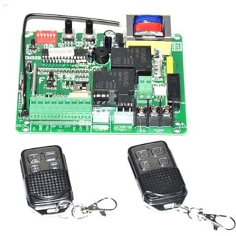 NGBFF Elektrischer Türöffner, 220VAC 370W bis 1000W Schiebetoröffner Motorsteuerplatine Elektronische Kartensteuerung Platine mit optionaler Fernbedienung,Weit verbreitet(Only Board no Remote)