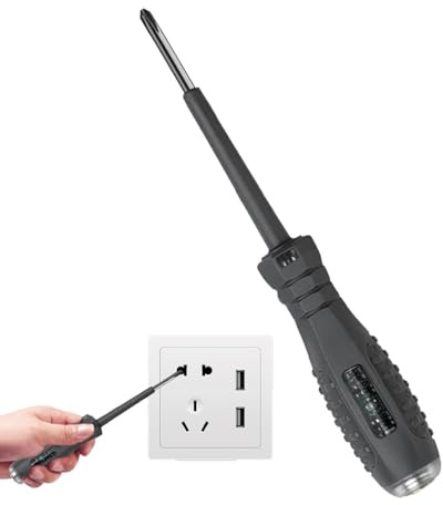 Multimetro digitale di tensione - Tester elettrico tascabile | Rilevatore di corrente AC/DC, multimetro con display a LED, rilevamento senza contatto, strumento professionale per diagnostica elettrica