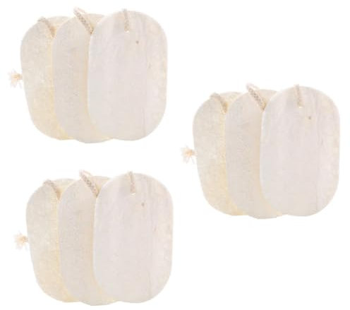 FRCOLOR 3 Sätze Geschirrspül-luffa Blitz-Power-mop Küchenwaren Spülensieb Schwammhalter Bausätze Schwamm Staubtuch Natürliche Luffa-spülschwämme Puff Abfluss Geschirrspülen Pop 3 Stück * 3