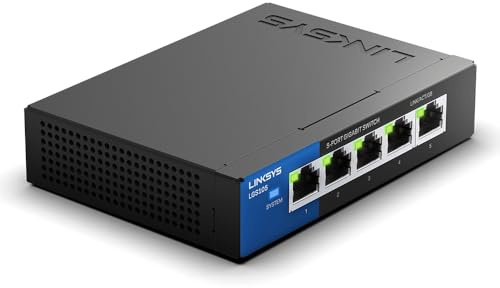 Linksys lgs105 di eu RTL unman Aged 5 porte switch Gigabit – Retail Pack