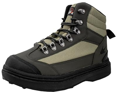 FROGG TOGGS Men's Hellbender Waterproof Fishing Wading Boot for Fishing in Felt or Cleated, Cleated, 12