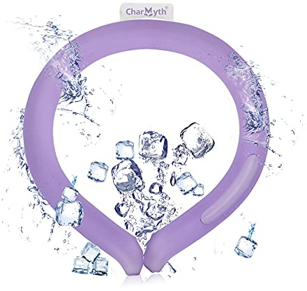 Charmyth Neck Cooler, Neck Cooling Tube Starts Below 15°C (59°F), Cooling Around the Neck for Heat Dissipation Summer Outdoor Purple