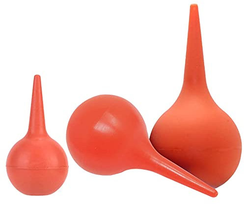 3Pcs Rubber Suction Ear Syringe Bulb 30ml 60ml 90ml, Reusable Ear Cleaner Ear Washing Squeeze Bulb Cleaning Ball for Ear Wax Removal, Suitable for Adults and Children