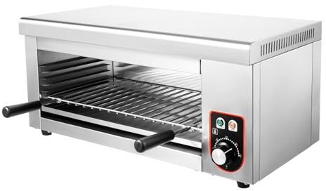 NG NOPTEG Cheese Melter Electric Cheesemelter 2000W Salamander Broiler BBQ Grill Countertop Salamander Oven Home Commercial Kitchen Grilling Tool