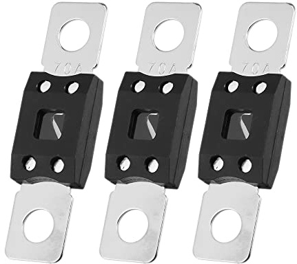 A ABSOPRO 3 Pcs 70A 12V Élevé Courant Fusible Fusibles Automobiles pour Voiture Camion Audio CDs Fusibles Support