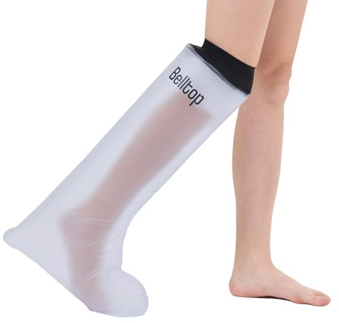Copertura impermeabile gamba. Protezione gesso riutilizzabile. Protezione doccia/bagno. Coprigesso: lesioni, ferite e tatuaggi. Protezione Impermeabile. Copertura per Ingessatura gamba - Adulti.