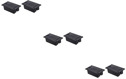 Toyvian 6pièces Boîtier De Batterie Pour Guitare Et Basse Compartiment De Pickup Pratique Et