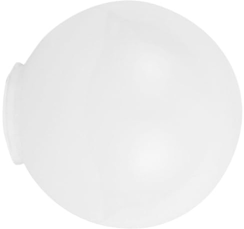 UPKOCH Fence Lampshade Globe Light Bulbs Round Ball Lampshade Waterproof Holdall Outside Ceiling Fan Post Cover Standing Cover Post Shade Table Simple Glass White Acrylic