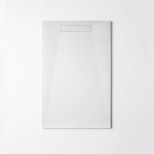 BATHME ZERO PLUS Plato de Ducha Rectangular Gel Coat Color Blanco - Medida: 90x180 cm 90x180 cm