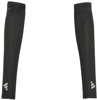adidas Manchon de bras Climacool unisexe, noir/argenté réfléchissant, taille L