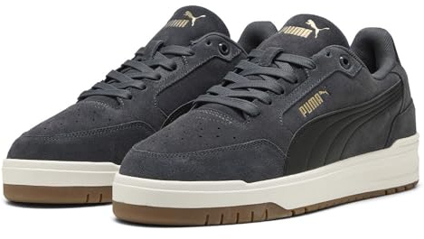 PUMA Sneaker Unisex Shuffle Downtown SD, Grigio Scuro PUMA Nero PUMA Oro, 44 EU