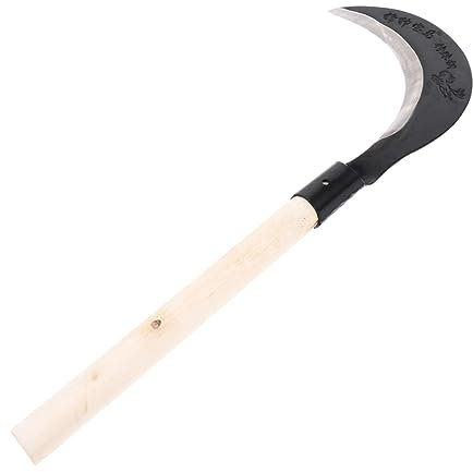 YARNOW Guadaña De Mano para Césped De Jardinería Cuchillo De Jardinería De Acero Al Manganeso Mango Herramienta De Deshierbe Manual para Cortar Hierba