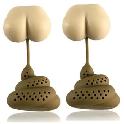 2XInfuseur À Thé En Silicone,Thé Caca,Passoire À Thé En Forme,Meilleurs Infuseur À Thé,Passoire À Thé En Forme Caca Boule DThé Réutilisable Filtre À Thé,Passoire À Thé Amusante En Forme De Pour Le Thé