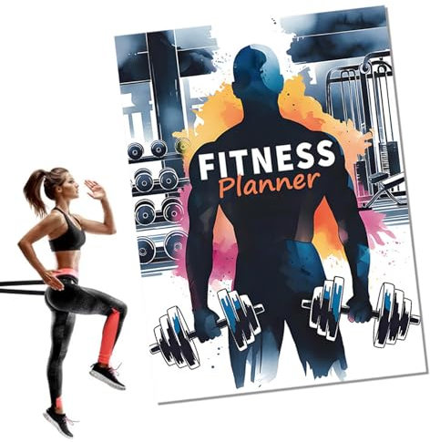 Fitness Workout Journal, Workout Log Book - Diät Fitnessstudio -Übungslog Buchplaner - Detaillierte Ernährungsfortschritts -Tracker -Track -Fortschritte, Ziele erreichen