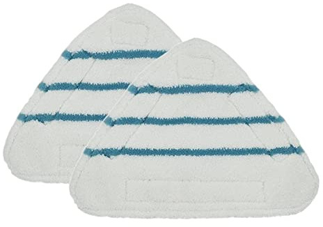 Kueohse Almohadillas Repuesto para Mopa una Vapor 2 Piezas PañO Lavable Triangular Almohadillas para Mopa una Vapor de Microfibra Almohadilla para Cabeza de Mopa Reemplazo Mopa una Vapor